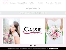 Tablet Screenshot of cassie-makeupartist.de